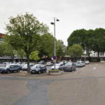 La place Delacroix avant les travaux effectués en 2019