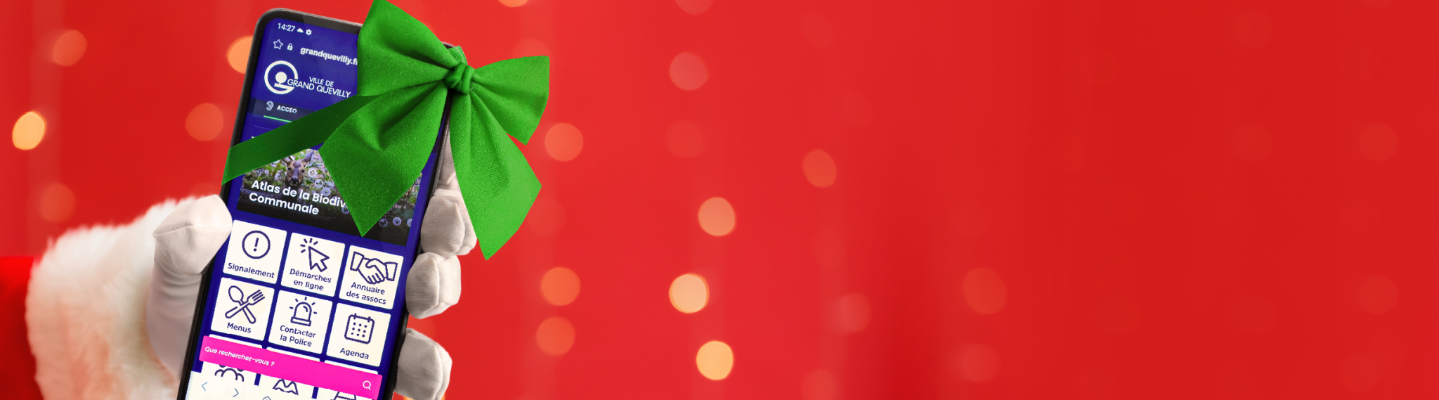 grandquevilly.fr sur un smartphone