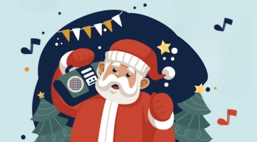 pere noel dansant - parade de noel QH