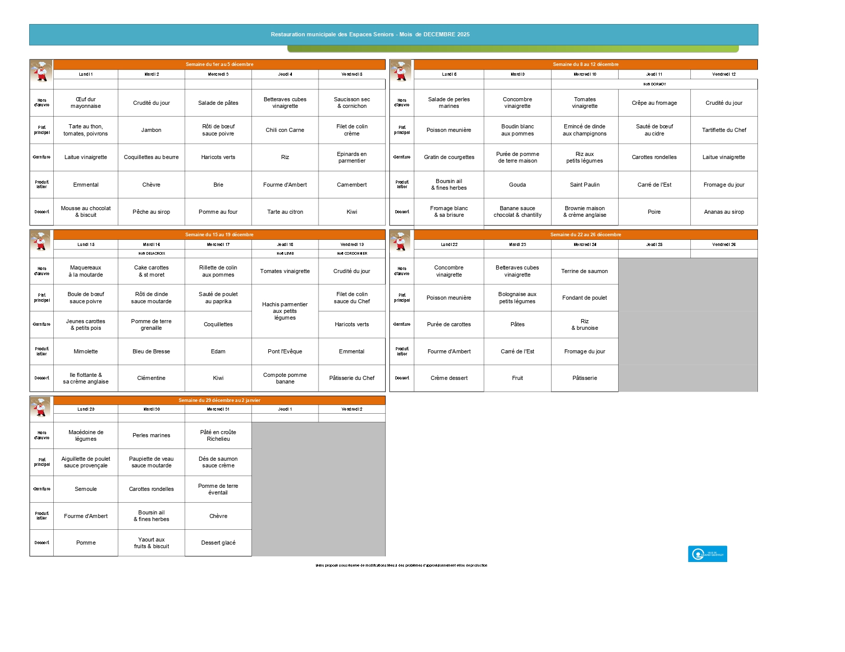 menu espaces seniors